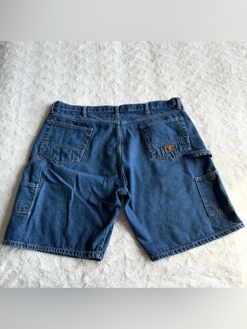 Walls Denim Shorts Jorts Mens 40 (Tag 42) Blue Carpenter Baggy Loose Skater Y2K